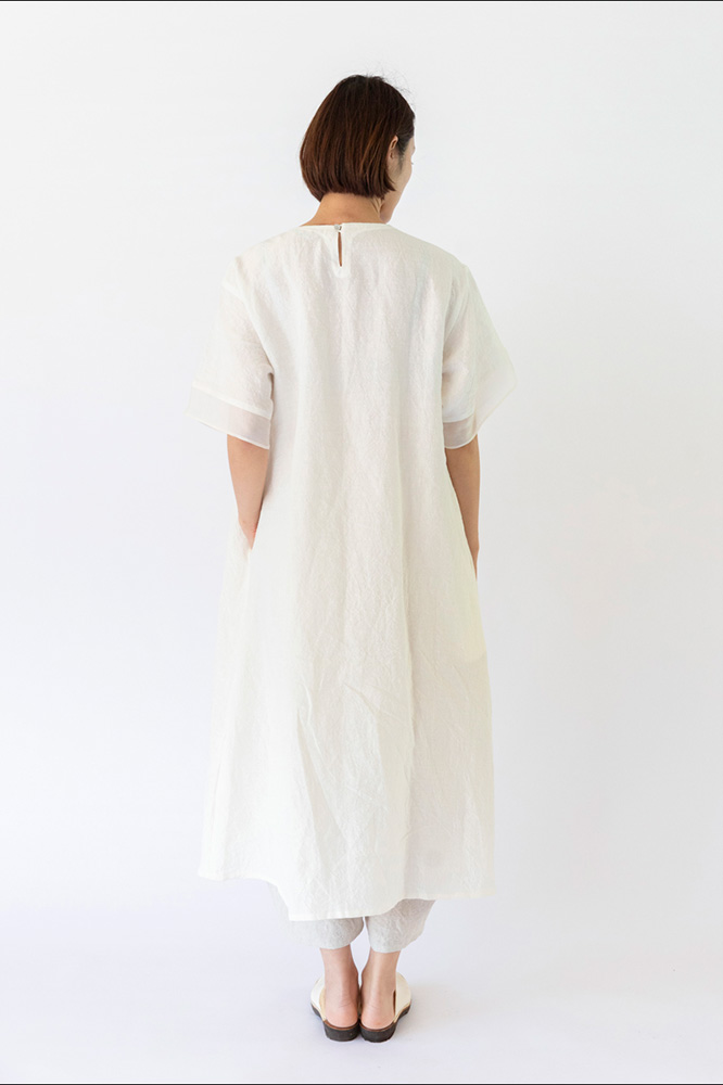 麻　ワンピース CERCA ワンピース 「armoire*」リネン100％ 羽織りワンピース